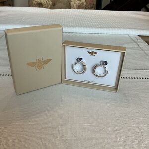 Bee and The Fox Silver and Gold Tone Hoop Earrings